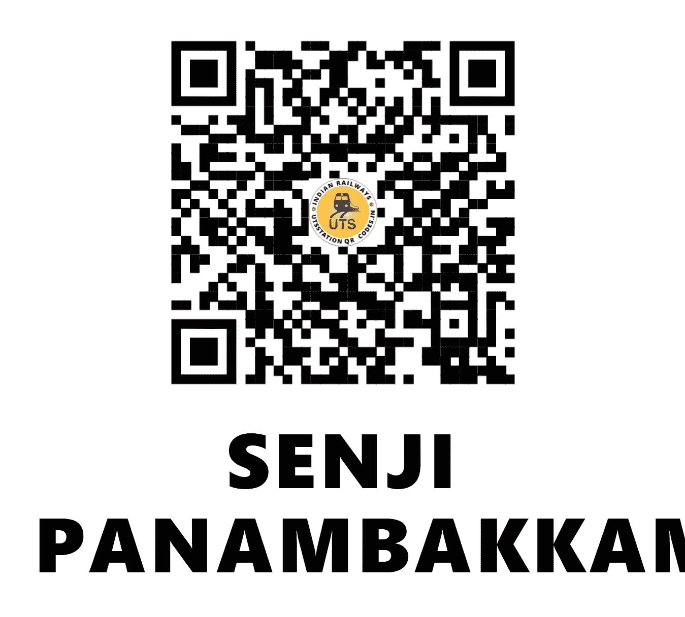 UTS QR Code for SENJI PANAMBAKKAM - SPAM - SR (TAMIL NADU)